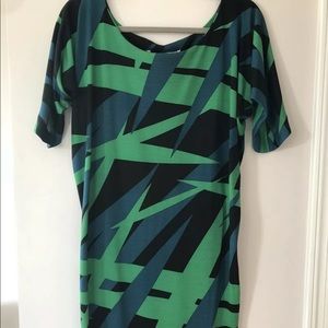 DVF SILK OFF THE SHOULDER DRESS